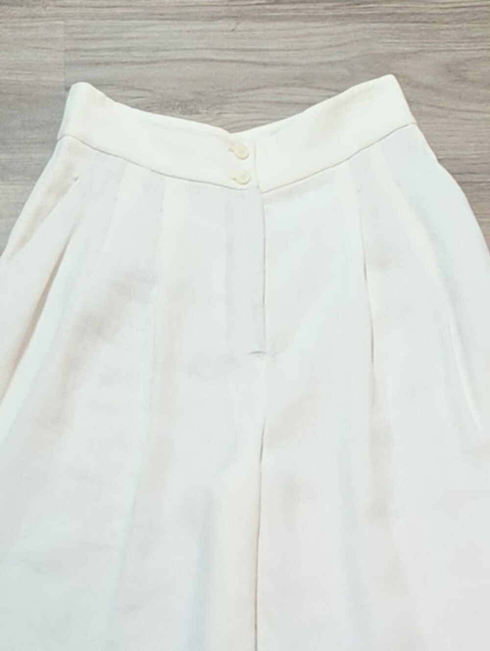 Zara Linen Blend ZW Collection Palazzo Wide Leg Pants - Picture 12 of 15